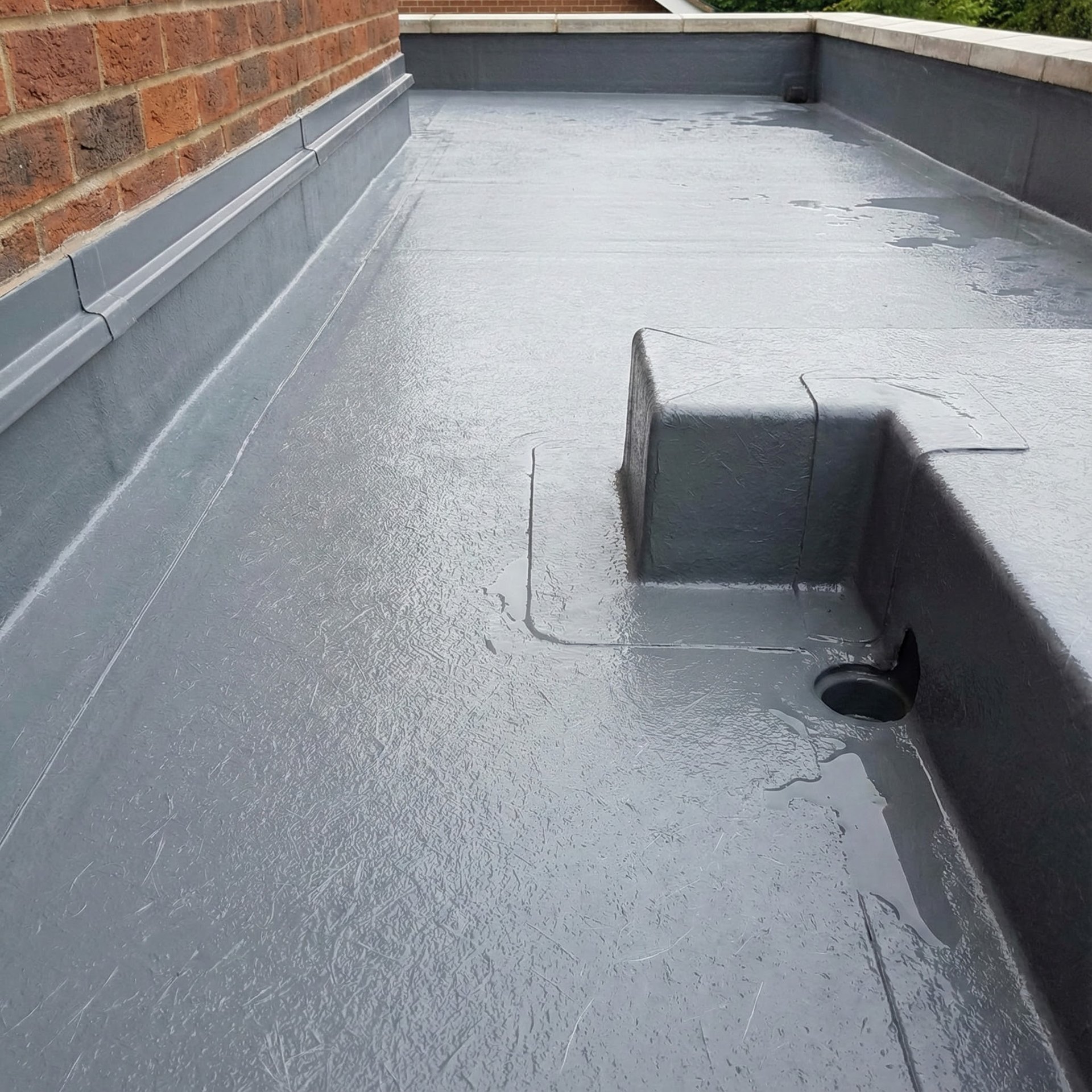 GRP Fibreglass flat roof