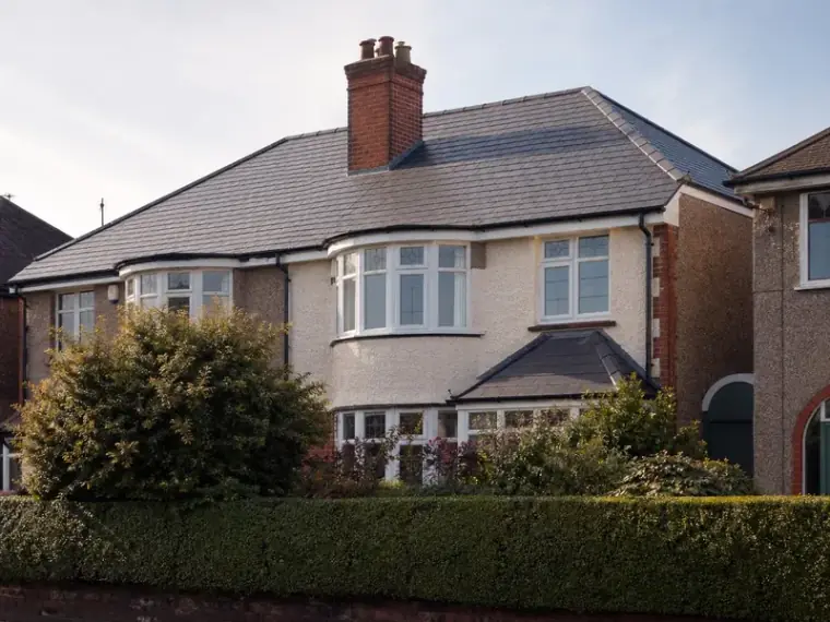 Slate re-tiling completed on a Birmingham detached property
